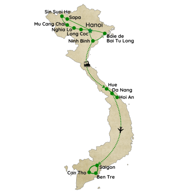Circuit au Vietnam du Nord au Sud en 18 jours