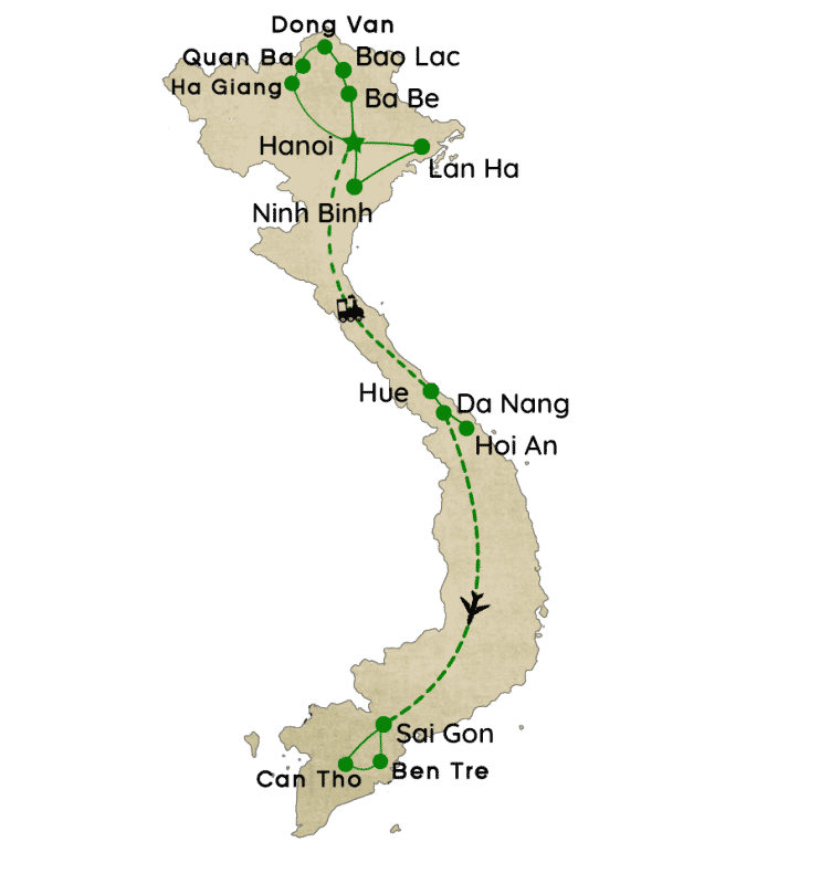 Trek de 21 Jours au Vietnam, entre Montagnes et Culture