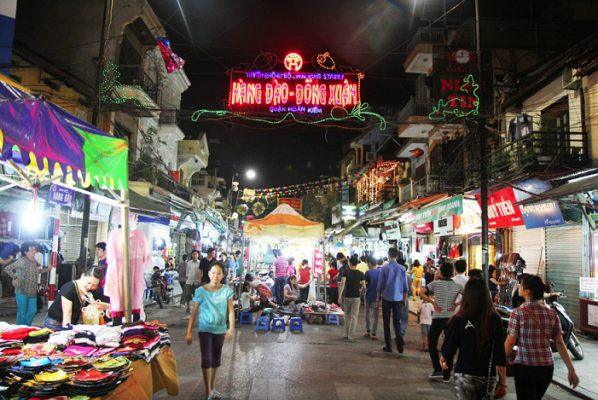 marché de Dong Xuan a Hanoi