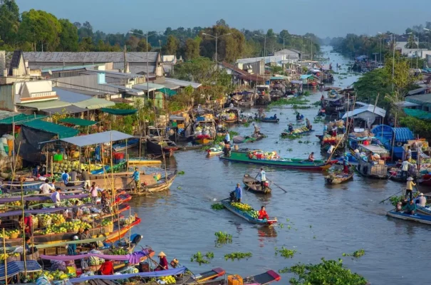 marche flottant de Soc Trang