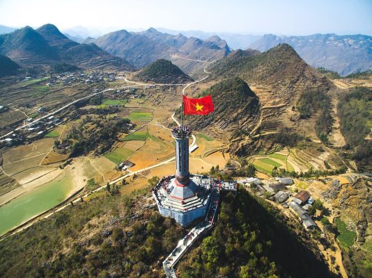 drapeau Lung Cu a Ha Giang