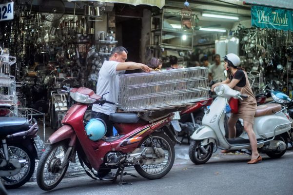 La rue Hàng Thiếc à Hanoï