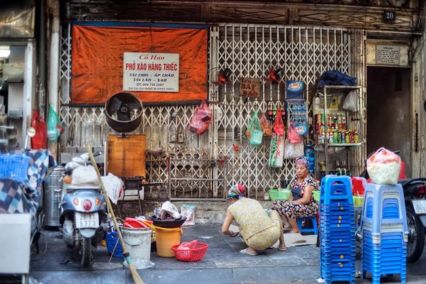 La rue Hàng Thiếc à Hanoï