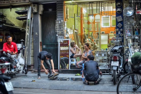 La rue Hàng Thiếc à Hanoï