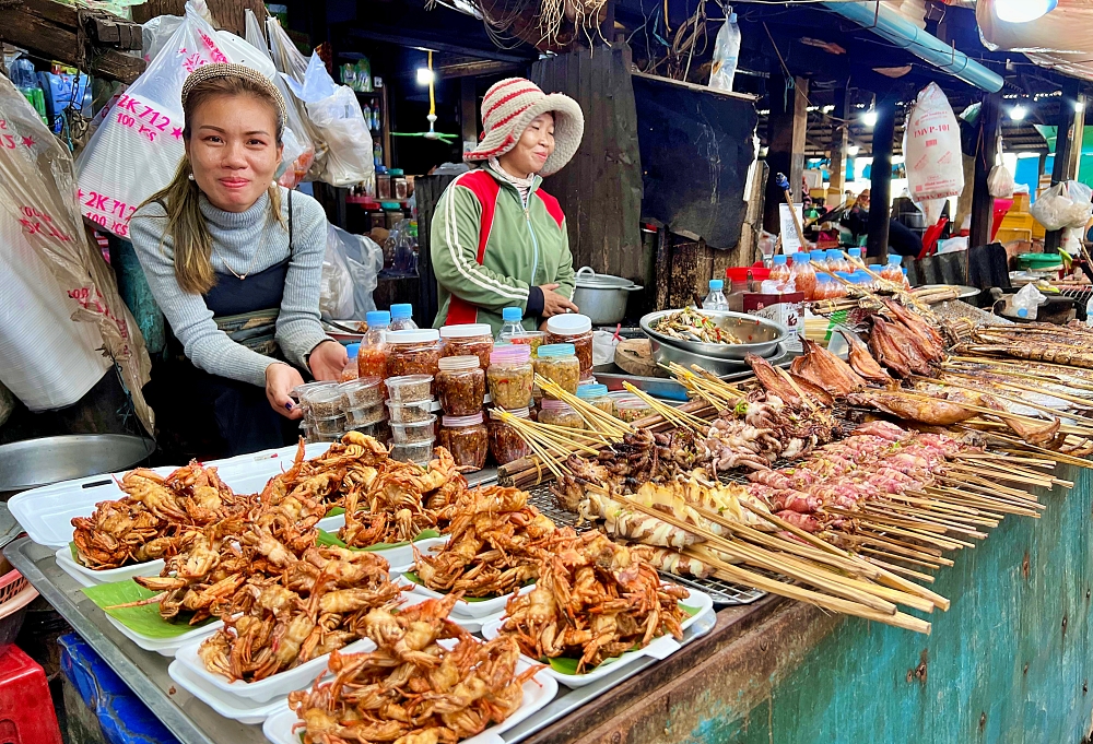 Le marché aux crabes de Kep
