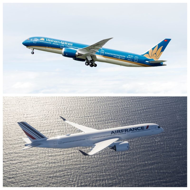 vietnam airlines ou airfrance pour le vietnam