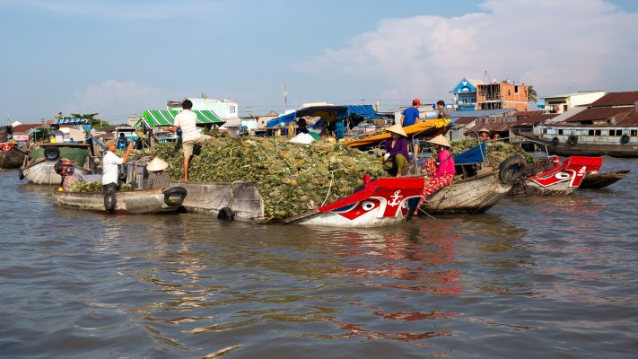 Marché flottant de Cai Rang à Can Tho