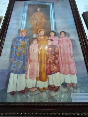 Portrait de Bao Dai et de la famille impériale.