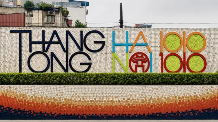 La mosaïque « Thăng Long Hanoï » rend hommage à l’ancien nom de la capitale