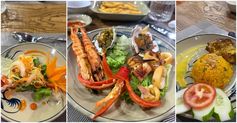 Un dîner vietnamien servi à bord un jonque de Lan Ha