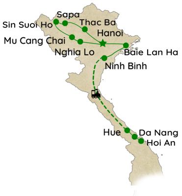 Circuit Vietnam insolite 16 jours de Mu Cang Chai à Hoi An