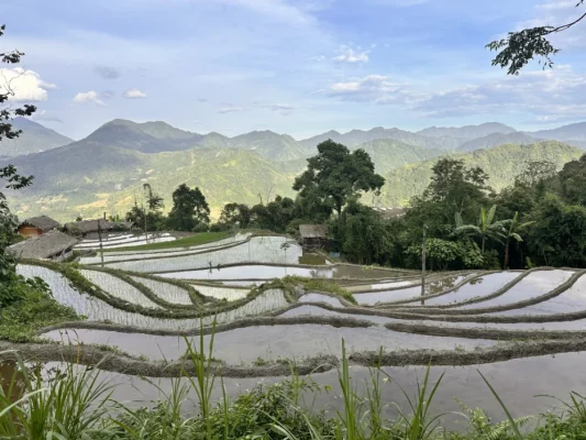 Route de montagne vers Hoàng Su Phì à Hà Giang